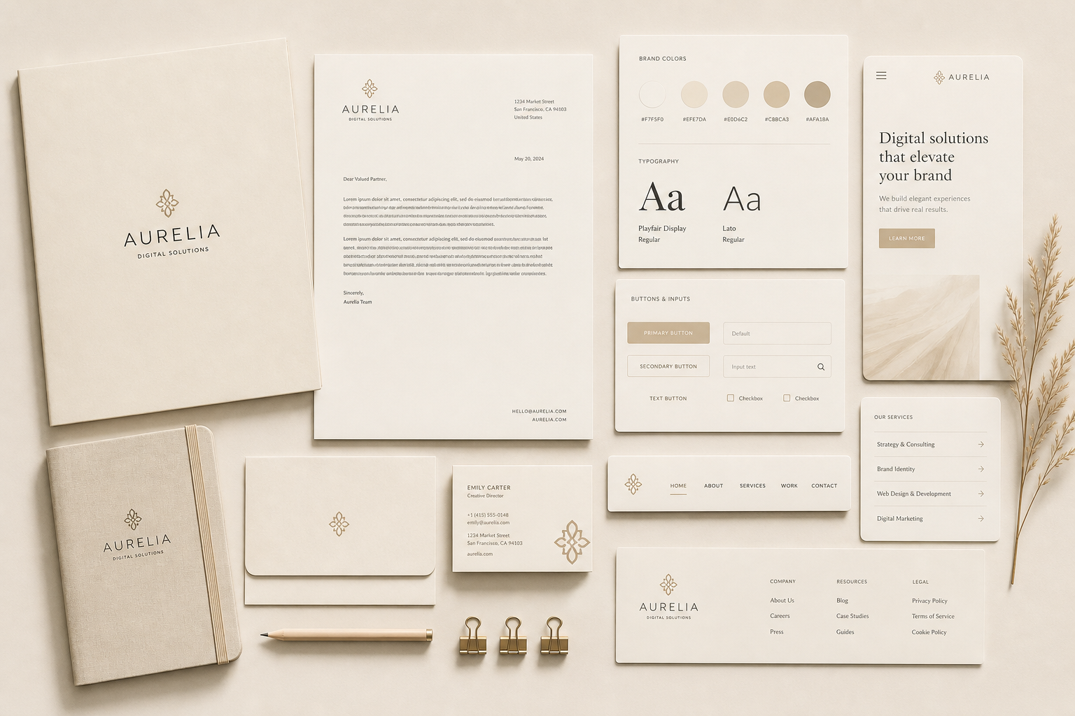 Aurelia Identity website
