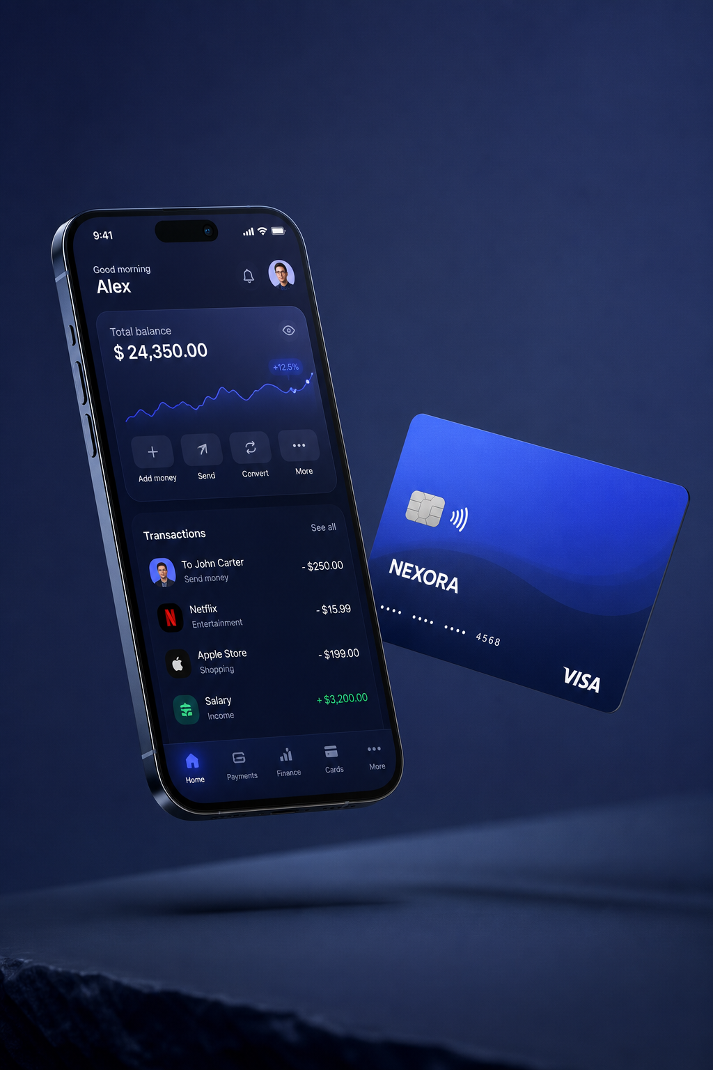 Nexora Fintech website